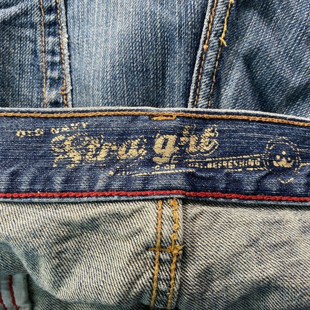 Old Navy Straight Men's Size 36 X 34 Denim Jeans - Picture 5 of 9